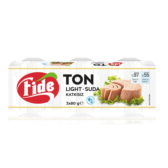 Fide Light Ton Balığı 3X80 G (5'li Paket) ürün görseli 1