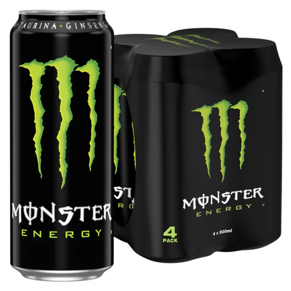 Monster Energy Green Kutu 4 x 500 Ml (8'li Paket) ürün görseli 1