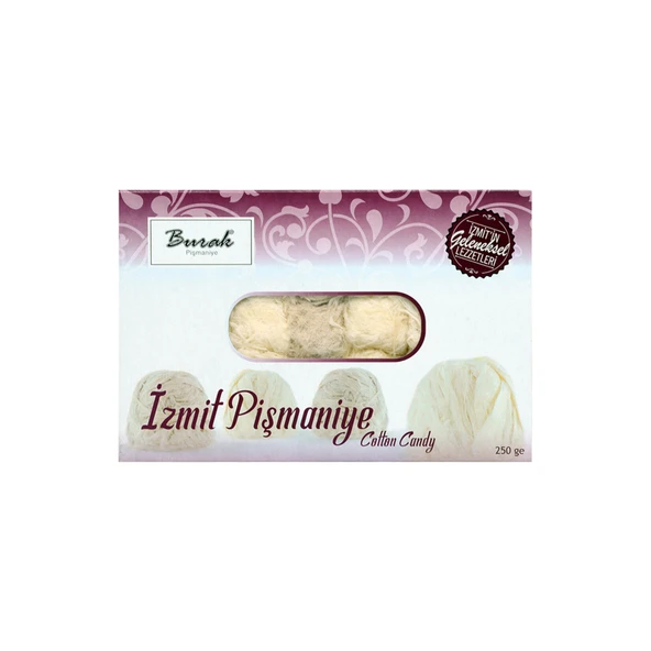 Burak Pişmaniye Sade-Kakaolu Pişmaniye 250 G (3'li Paket) ürün görseli 1