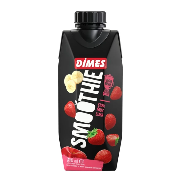 Dimes Kırmızı Smoothie Çilek Muz Elma 310 Ml (6'li Paket) ürün görseli 1