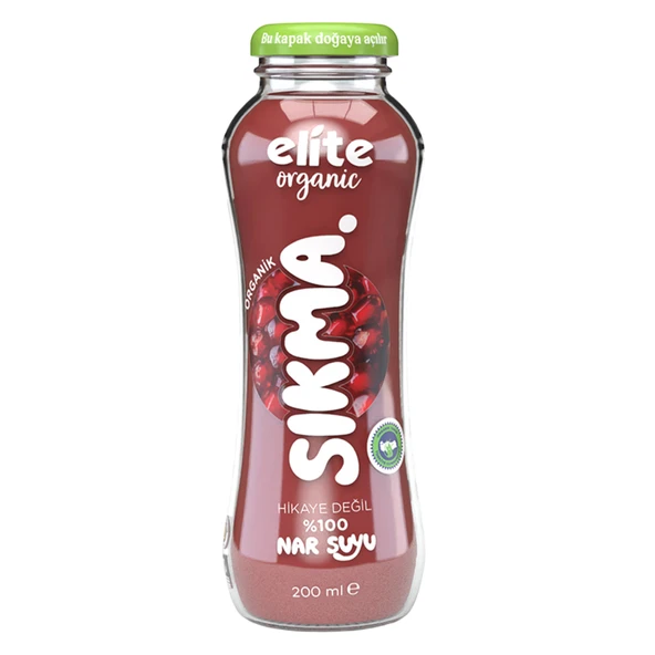 Elite Organik Sıkma Nar Suyu 200 Ml (6'li Paket) ürün görseli 1