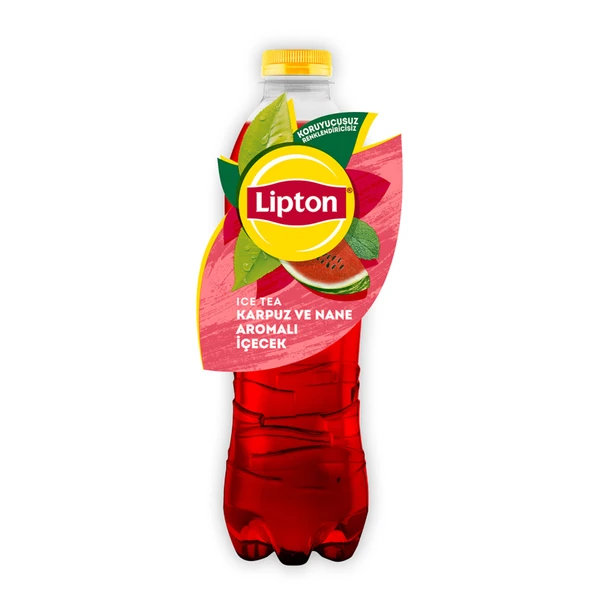 Lipton Ice Tea Karpuz ve Nane Aromalı Soğuk Çay Pet 1 L (8'li Paket) ürün görseli 1