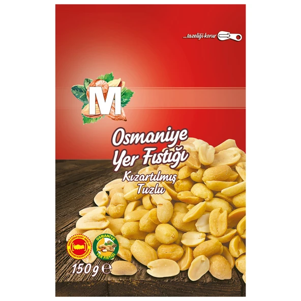Migros Osmaniye Kızartılmış Tuzlu Yer Fıstığı 150 G (8'li Paket) ürün görseli 1