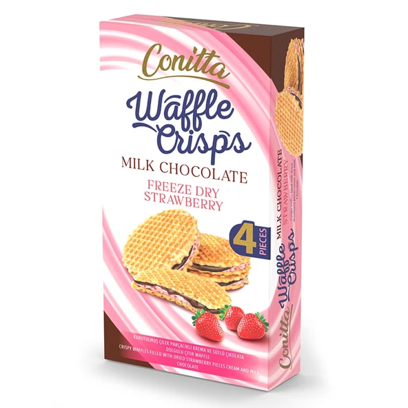 Conitta Waffle Crips Çilekli 100 G (5'li Paket) ürün görseli 1