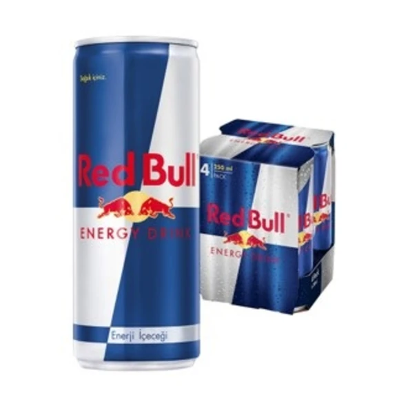 Red Bull Enerji İçeceği 4'lü Paket - 4x250 Ml (3'li Paket) ürün görseli 1