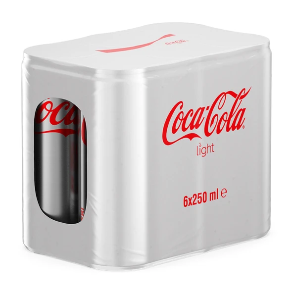 Coca-Cola Light Kutu 6 x 250 Ml (4'li Paket) ürün görseli 1
