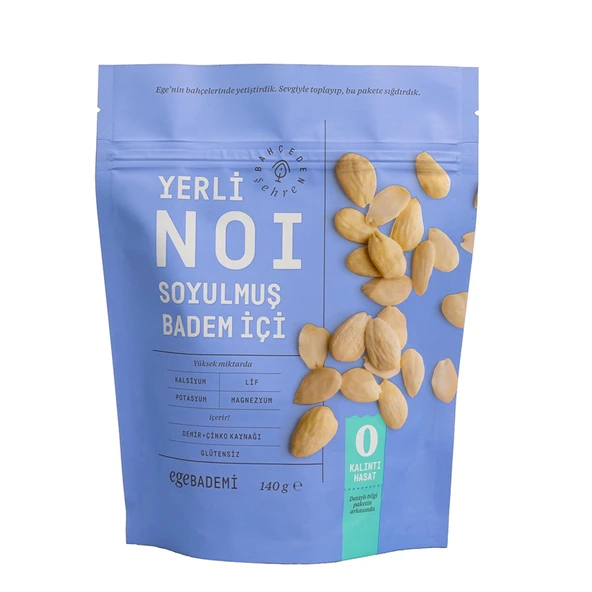 Noi Ege Bademi Soyulmuş Beyaz Badem İçi 140 G (6'li Paket) ürün görseli 1