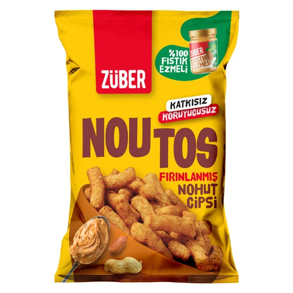 Züber %100 Fıstık Ezmeli Noutos 55 G (8'li Paket) ürün görseli 1