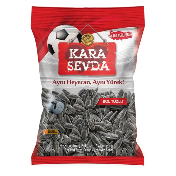 Kara Sevda Bol Tuzlu Siyah Ayçekirdeği 250 G (8'li Paket) ürün görseli 1