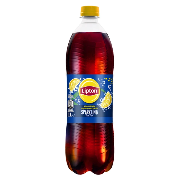 Lipton Ice Tea Sparkling Lemon Yuzu Pet 1 L (8'li Paket) ürün görseli 1