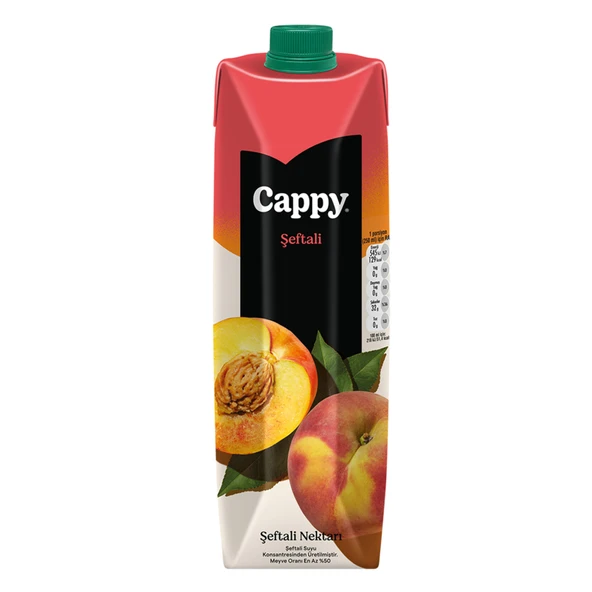 Cappy Şeftali Nektarı Karton Kutu 1 L (6'li Paket) ürün görseli 1