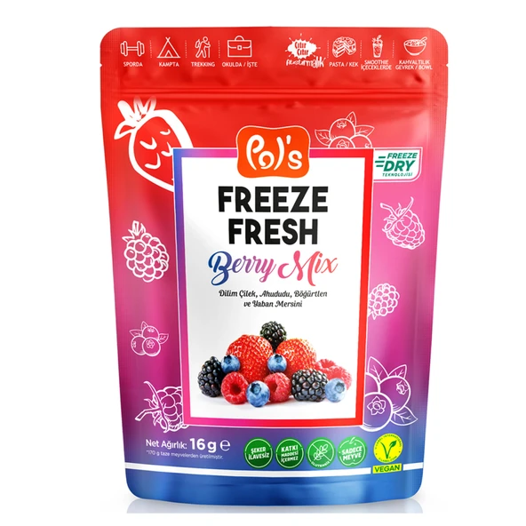 Pols Freeze Fresh Berry Mix 16 G (5'li Paket) ürün görseli 1