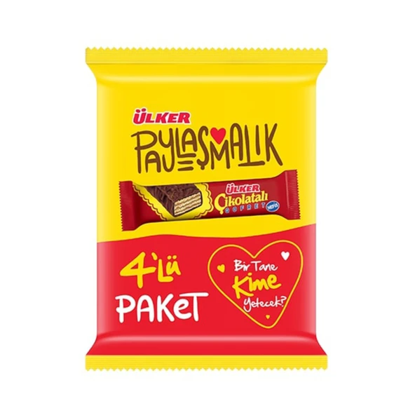 Ülker Çikolatalı Gofret 4'lü Paket 144 G (8'li Paket) ürün görseli 1