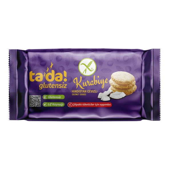 Tada Glutensiz Hindistan Cevizli Kurabiye 100 G (8'li Paket) ürün görseli 1