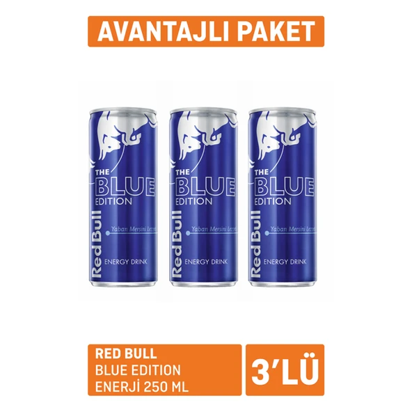 Red Bull Blue Edition 3 x 250 Ml (7'li Paket) ürün görseli 1