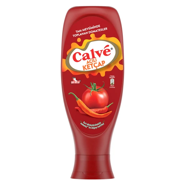 Calve Acılı Ketçap 610 G (6'li Paket) ürün görseli 1