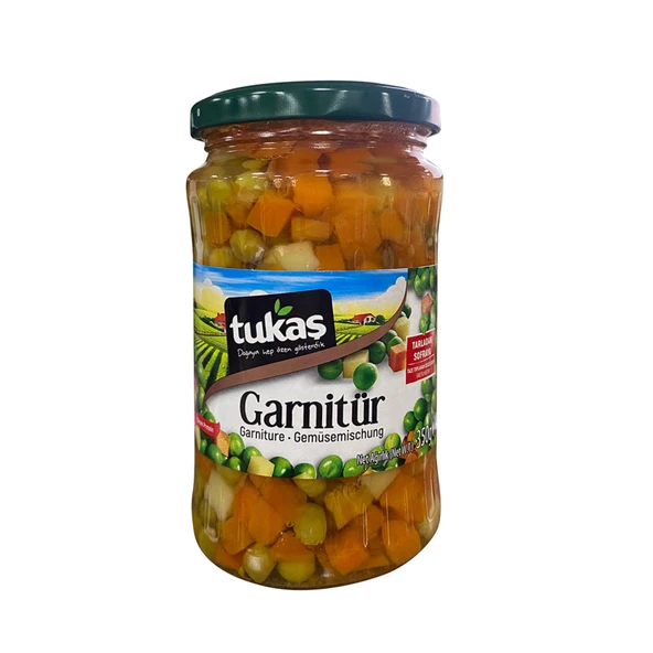 Tukaş Garnitür Konservesi Cam 350 G (6'li Paket) ürün görseli 1