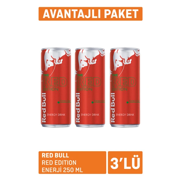 Red Bull Red Edition Enerji 3 x  250 Ml (2'li Paket) ürün görseli 1