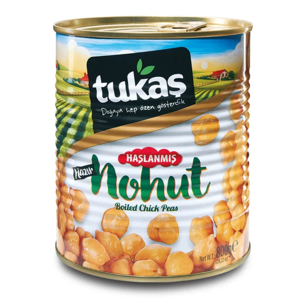 Tukaş Haşlanmış Nohut 800 G (5'li Paket) ürün görseli 1