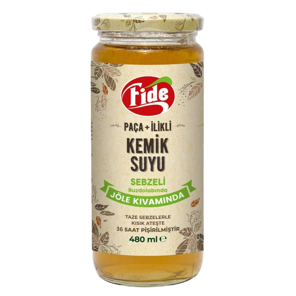Fide Paça + İlikli Kemik Suyu Jöle Kıvamında Sebze.480 Ml (6'li Paket) ürün görseli 1