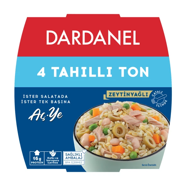 Dardanel 4 Tahıllı Ton Aç-Ye 160 G (3'li Paket) ürün görseli 1