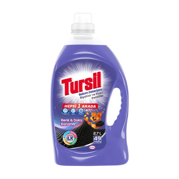Tursil Sıvı Bakım Deterjanı Siyahlar 2.7 L (7'li Paket) ürün görseli 1