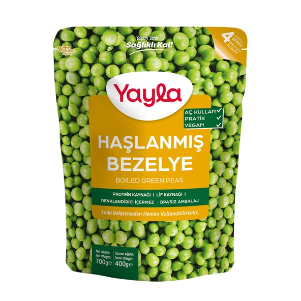 Yayla Haşlanmış Bezelye 700 G (7'li Paket) ürün görseli 1