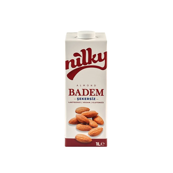 Nilky Bademli Şekersiz İçecek 1L (5'li Paket) ürün görseli 1