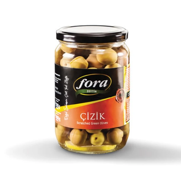 Fora Yeşil Çizik Zeytin 261-290 Ad/Kg 400 G (4'li Paket) ürün görseli 1