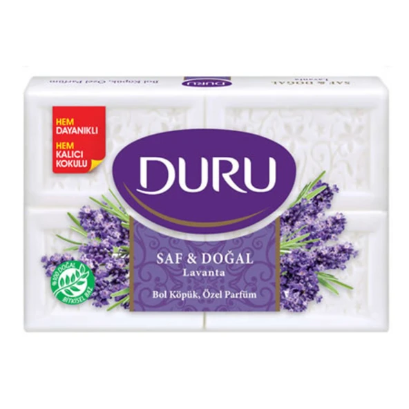 Duru Saf&Doğal Lavanta Kalıp Sabun 600 G (3'li Paket) ürün görseli 1