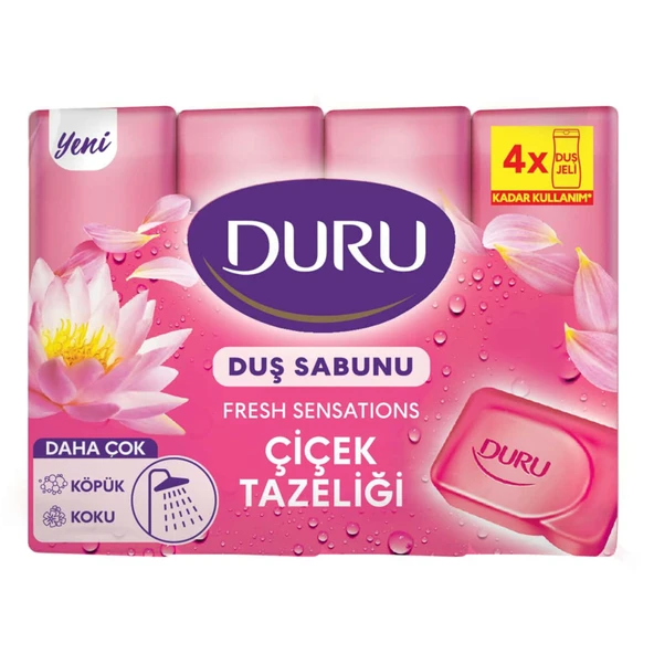 Duru Fresh Duş Sabunu Çiçek Tazeliği 4X150 G (6'li Paket) ürün görseli 1