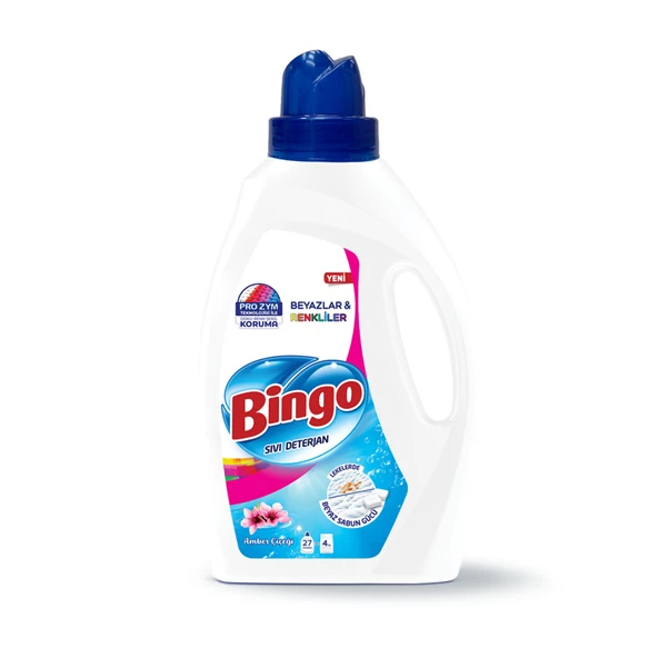 Bingo Sıvı Deterjan Amber 1.755 L (6'li Paket) ürün görseli 1