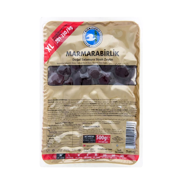 Marmarabirlik Mega Zeytin 500 G 201-230 Ad/kg (2'li Paket) ürün görseli 1