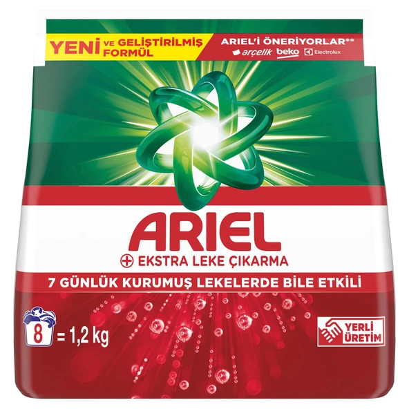 Ariel OXI 1,2 Kg AquaPudra Toz Çamaşır Deterjanı (4'li Paket) ürün görseli 1