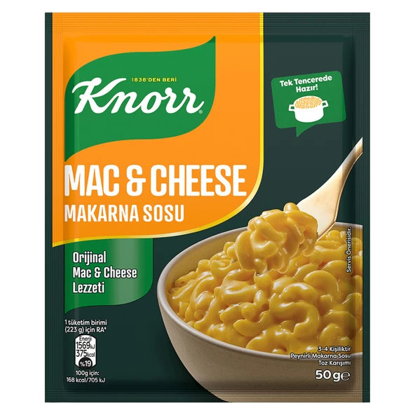 Knorr Mac & Cheese Makarna Sosu 50 G (7'li Paket) ürün görseli 1