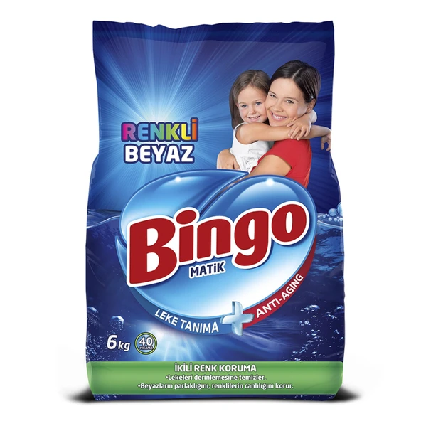 Bıngo Matik Konsantre 6 Kg Renkli & Beyaz (7'li Paket) ürün görseli 1