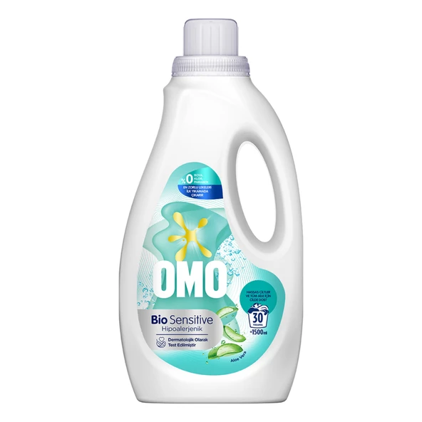 Omo Sıvı Deterjan Liquid Biosensitive 1.5 L (4'li Paket) ürün görseli 1