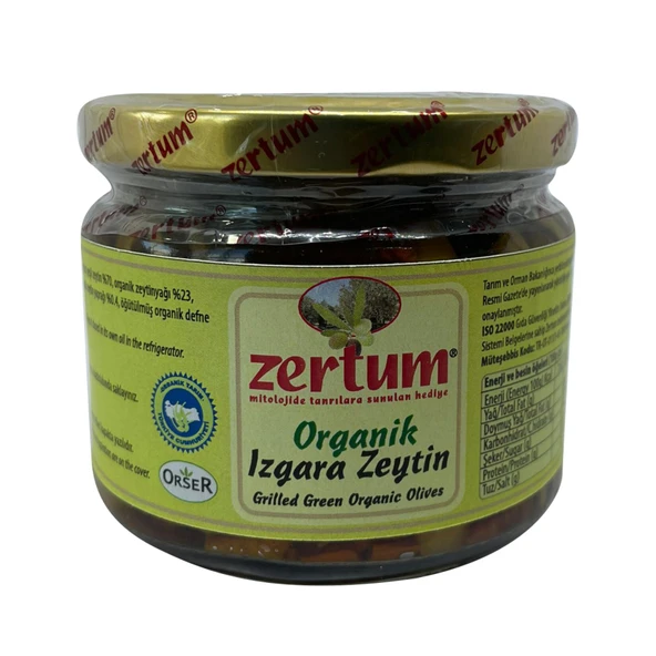 Zertum Organik Izgara Zeytin 265 G (7'li Paket) ürün görseli 1