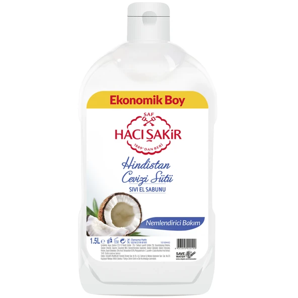 Hacı Şakir Hindistan Cevizi Sütü Sıvı El Sabunu 1500 Ml (2'li Paket) ürün görseli 1