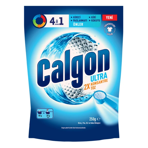 Calgon Ultra Konsantre Çamaşır Makinesi Kireç Önleyici 250G (5'li Paket) ürün görseli 1