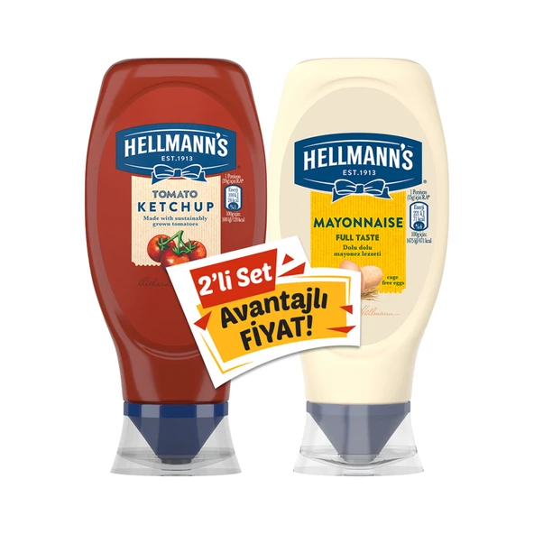 Hellmann's İkili Set Ketçap 460 G + Mayonez 385 G (3'li Paket) ürün görseli 1
