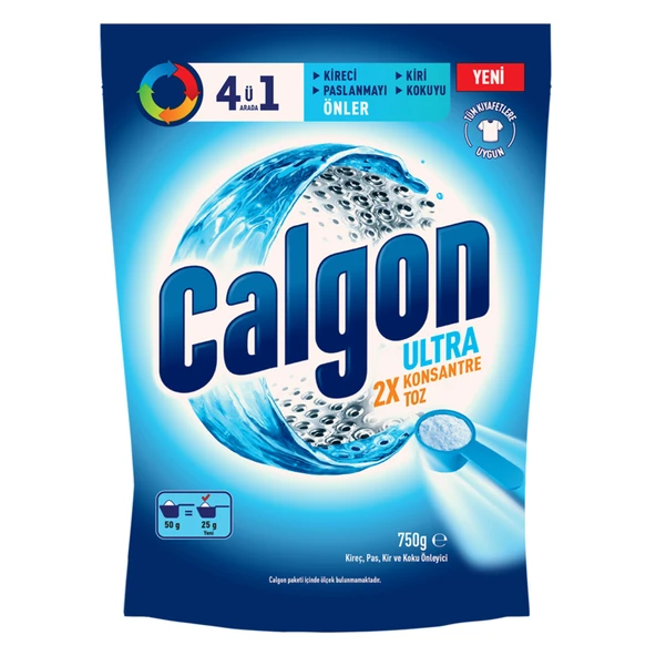 Calgon Ultra Konsantre Çamaşır Makinesi Kireç Önleyici 750 G (7'li Paket) ürün görseli 1