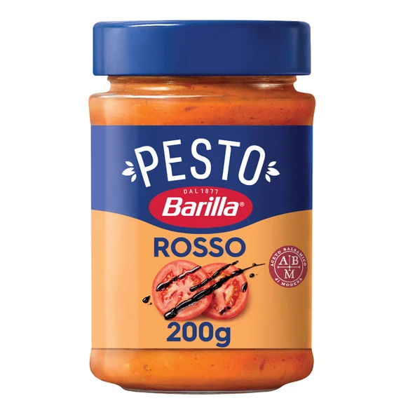 Barilla Domates ve Balzamik Sirkeli (Pesto Rosso) Makarna Sosu 200 G (4'li Paket) ürün görseli 1