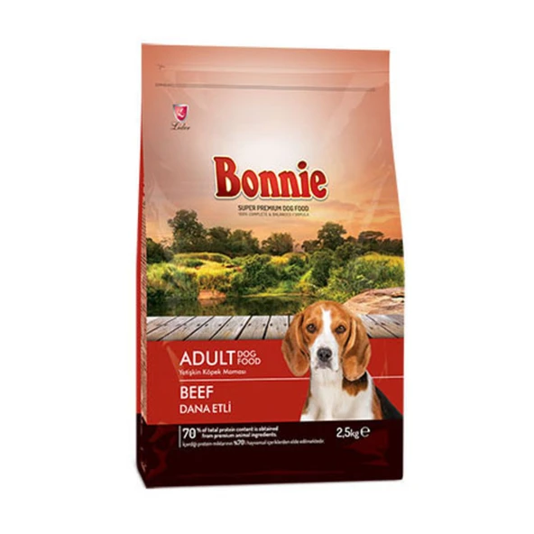 Bonnie Beef Dana Etli Yetişkin Kuru Köpek Maması 2,5 Kg (6'li Paket) ürün görseli 1