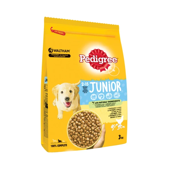 Pedigree Yavru Kuru Mama 3 Kg (7'li Paket) ürün görseli 1