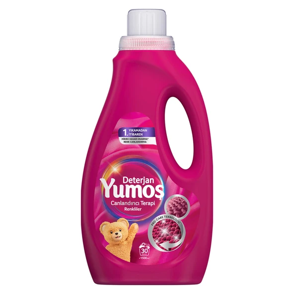Yumoş Sıvı Bakım Deterjanı Canlandırıcı Terapi Renkliler 30 Yıkama 1500 Ml (6'li Paket) ürün görseli 1
