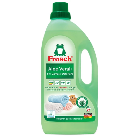 Frosch Aloe Veralı Sıvı Çamaşır Deterjanı 1,5 L 20 Yıkama (5'li Paket) ürün görseli 1