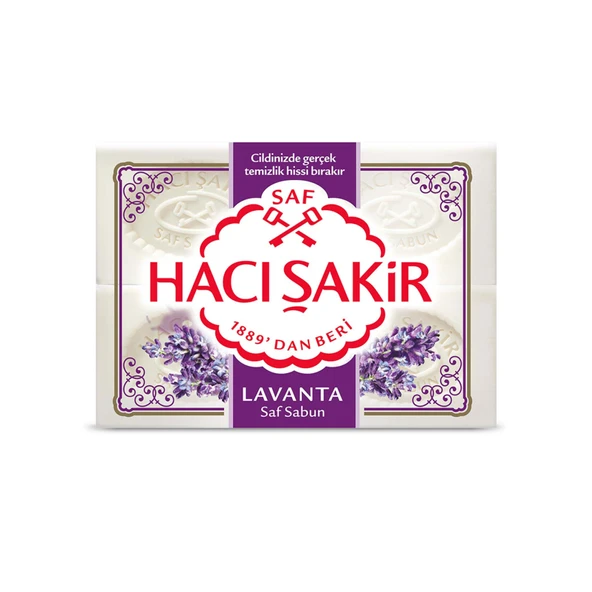 Hacı Şakir Lavanta Beyaz Kalıp Sabun 4 x 150 G (3'li Paket) ürün görseli 1