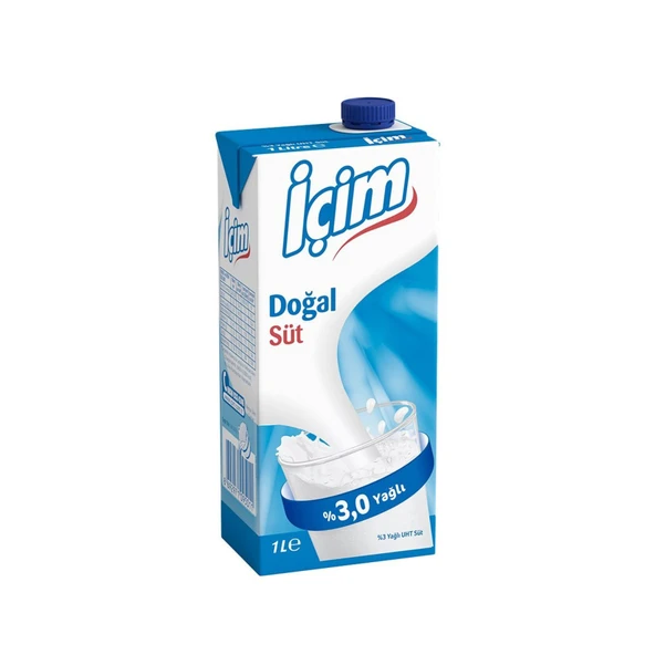 İçim Süt 1 L (8'li Paket) ürün görseli 1