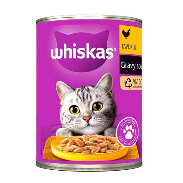 Whiskas Tavuklu Konserve Kedi Maması 400 G (7'li Paket) ürün görseli 1